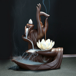 INCENSÁRIO SHUNI MUDRA BACKFLOW + 20 INCENSOS DE BRINDE